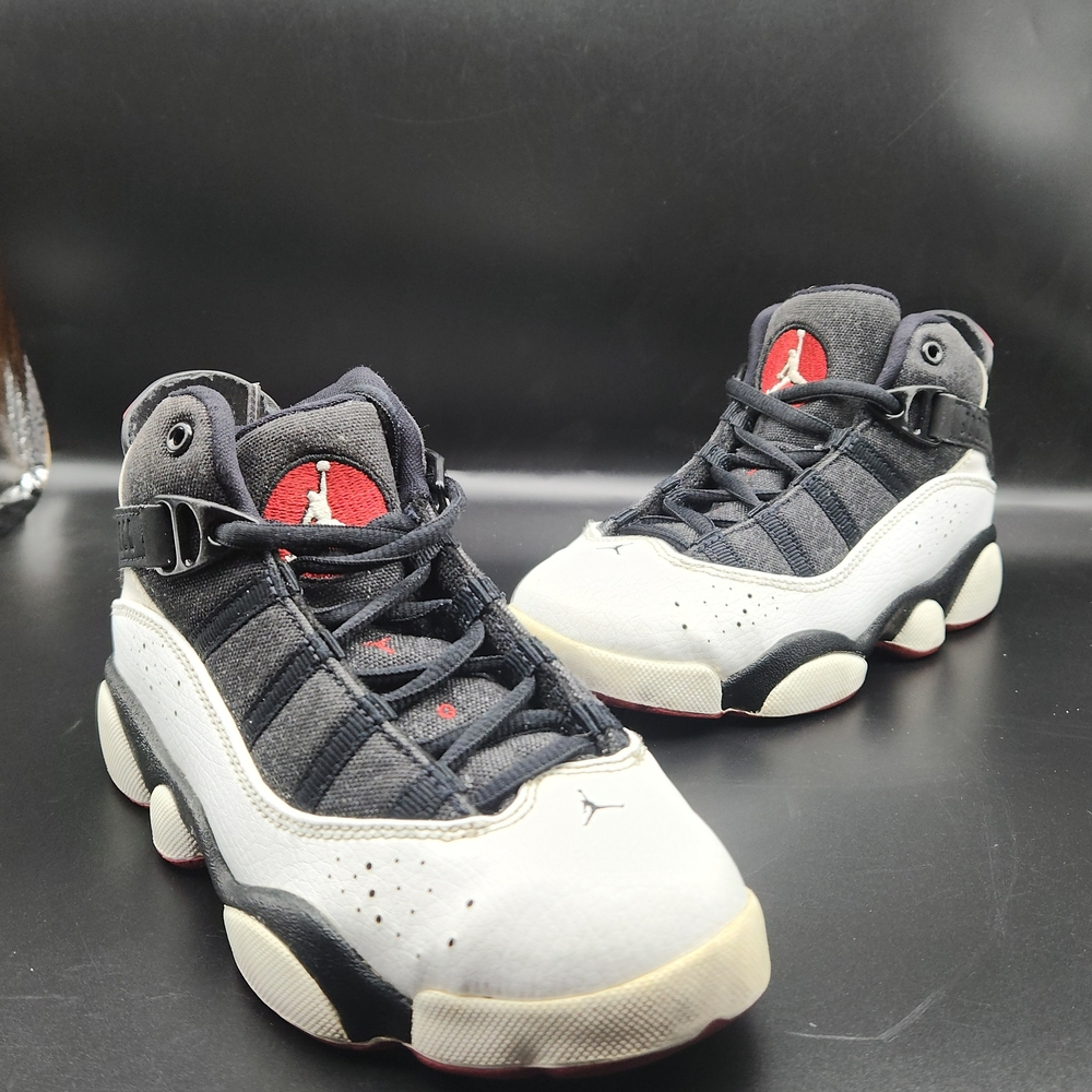 Jordan Kids Black and White Sneakers